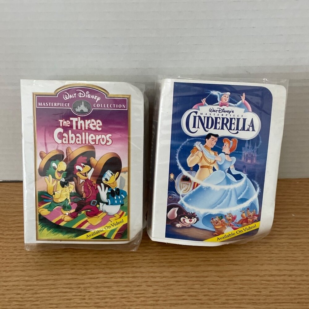 Disney Masterpiece Collection The Three Caballeros Cinderella Happy Meal 1996